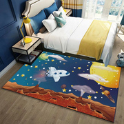 儿童房地毯卧室床边毯可爱大面积客厅卡通地垫，玩耍隔音防摔地垫