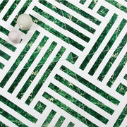 摩洛哥ins绿色小花砖，300x300北欧厨房卫生间，浴室拼花片阳台墙瓷砖