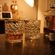 威士忌酒杯氛围感洋酒杯套装，家用水晶玻璃古典杯，家庭酒吧啤酒杯子