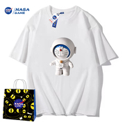 NASA GAME联名直播XC2024纯棉短袖t恤男女潮牌情侣装T恤