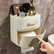 卫生间纸巾盒壁挂式防水厕纸免打孔抽纸厕所放置卫生，纸卷纸置物架