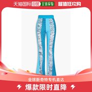 香港直邮潮奢 MISSONI 女士金属感拼接丝双绉喇叭长裤