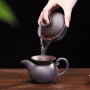 唐丰紫砂茶具柯木整套功夫茶具套装带茶盘三合一抽水电热炉秀典茶