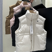 韩国童装儿童羽绒马甲2023秋冬男童女童外穿坎肩背心90白鸭绒(白鸭绒)外套
