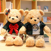 高档情侣泰迪熊一对喜娃娃压床娃娃毛绒熊公仔结婚庆玩具小熊