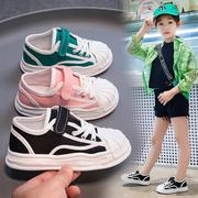 儿童帆布鞋2023春秋男童鞋子女童，低帮板鞋单鞋中大童球鞋软底