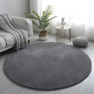 圆形地毯加厚家用客厅茶几卧室床边地垫可水洗瑜伽吊篮垫电脑椅垫