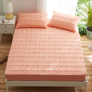 纯棉全棉加棉夹棉席梦床垫保护套床罩1.35米1.8Sx2.2床套床笠