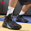 乔丹黑色碳板篮球鞋高帮网面球鞋，男品牌学生，水泥地比赛战靴子