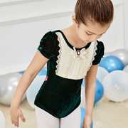 2023秋儿童丝绒舞蹈，服幼儿连体练功服，女童芭蕾舞裙考级服1819