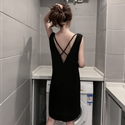 莫代尔纯棉睡裙女2021年夏季背心性感，薄款吊带睡衣网红