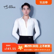 ACEdance拉丁舞男连体网纱拼接设计款上衣练功服艺考演出服SY291