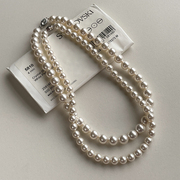 法国misschoo法式淡水珍珠纯银项链，女气质百搭锁骨链
