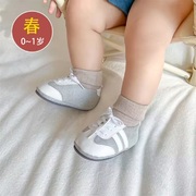 婴儿鞋子6-12个月春秋季棉鞋9防滑男女宝宝，鞋0-1岁学步鞋软底不掉