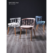 北欧餐椅家用现代简约实木创意餐厅书桌椅甜品奶茶店休闲时尚椅子