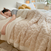 毛毯冬季加厚珊瑚法兰绒小毯子办公室午睡空调毯沙发盖毯被垫床单