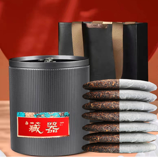 茶饼收纳盒普洱茶饼盒罐茶叶罐，铁盒白茶散存茶罐七子饼金属包装盒