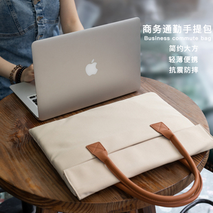 适用苹果macbookair笔记本macbook电脑包联想小新pro14华为ipad平板，air13手提公文16寸通勤15.6男女士2024款