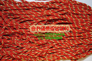 5mm红间金尼龙绳腰带流苏绳子，双色扭绳灯笼绳，流苏挂饰3股装饰用绳