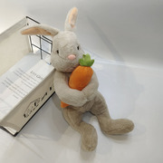 兔子公仔抱萝卜小白兔毛绒玩具，布娃娃可爱安抚玩偶儿童生日礼物女