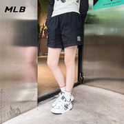 MLB女裤短裤2024夏季运动裤休闲裤黑色五分裤潮3FSMB0433