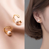 925纯银无耳洞耳夹女高级气森系小众设计珍珠耳钉2022年耳环
