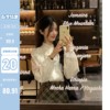 陆小团团木耳花边立领衬衫女2024年春季韩版法式少女减龄上衣