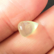 彩色宝石纯天然2.56克拉立体水滴葡萄石裸石矿标定制款戒面挂坠
