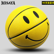3号4号5号笑脸儿童篮球，工厂水泥地体育用品学生幼儿园蓝球lanqiu