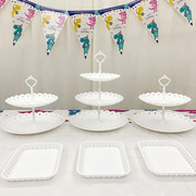 过生日气氛道具宝宝周岁生日蛋糕托盘小物品创意摆台装饰道具布置