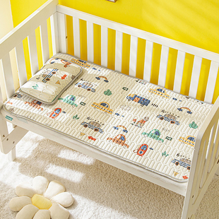 幼儿园凉席婴儿床a类乳胶透气水洗夏季冰丝软垫儿童宝宝席子