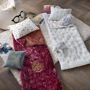 哈利波特天鹅绒夹棉绗缝儿童睡袋中大童成人盖毯可收纳携带