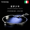brosway欧美潮时尚简约个性语言力量男士钛钢手链男手环原创设计