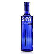 深蓝伏特加蓝天伏特加750ml原味SkyyVodka洋酒烈酒鸡尾酒调酒基酒