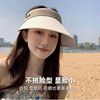 强遮光日本UV防晒帽女夏季遮阳帽大沿遮脸空顶帽子