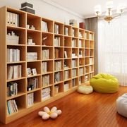 书架落地客厅置物架靠墙，家用格子收纳柜子，储物架书房图书馆书柜