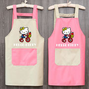 围裙家用厨房防水防油时尚女奶茶美甲可爱韩版网红卡通挂脖