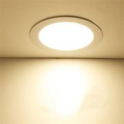 三色led光EBK面板灯l阳台平顶板灯过道薄筒灯厨卫圆超形吸灯具