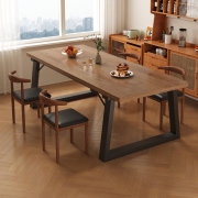 餐桌家用小户型长方形吃饭桌子现代简约客厅餐饮商用咖啡桌椅组合