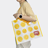 高品质元气橙子防水覆膜大容量环保袋单可单肩手提袋编织袋购物袋