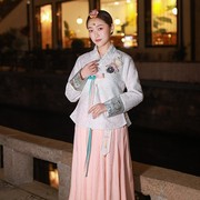 韩服女少数民族朝鲜族服装韩国古装成人刺绣花拍照写真舞台演出服