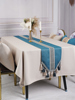 桌布桌旗套装轻奢高级感防水茶几布艺定制北欧式长方形餐桌台布