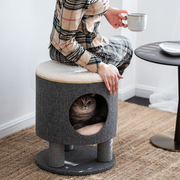 人猫共用！猫窝猫爬架一体麻猫树猫家具猫凳子窝猫屋带可拆洗垫