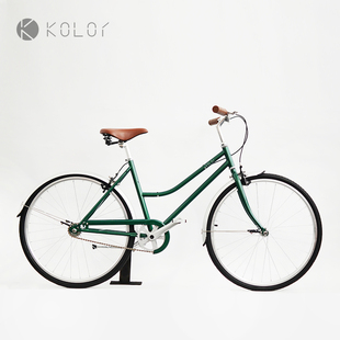 kolor卡勒单车kl101女士优雅复古自行车，通勤车淑女车城市车女神车