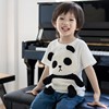 可爱卡通立体小熊猫衣服，亲子装t恤短袖，儿童男童女童宝宝上衣夏季