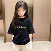 儿童短袖t恤2024夏装，韩版中大童女孩宽松百搭半袖圆领洋气上衣服