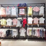 童装货架展示架上墙组合男女婴幼儿服装店铺装修设计效果落地陈列