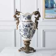 欧式花瓶陶瓷餐桌装饰品摆设，干花插花玄关，摆件电视柜客厅