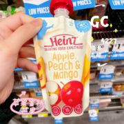 Heinz亨氏澳洲直邮婴儿宝宝混合水果蔬菜泥米糊有机辅食 4月+