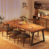 宜家北欧餐桌家用小户型吃饭桌子实木色长条洽谈桌饭店商用餐桌椅